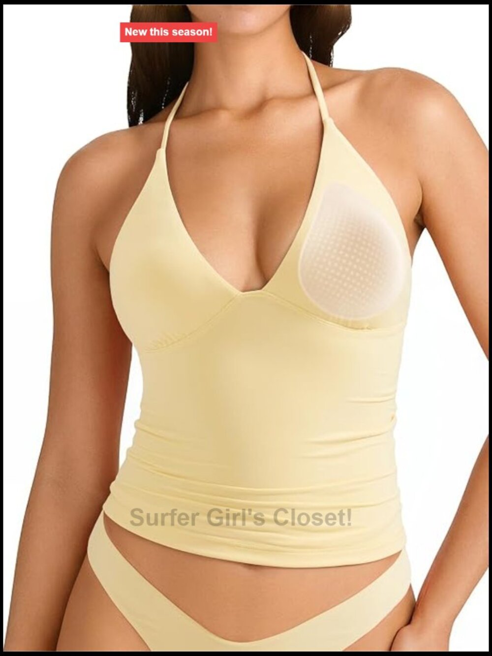 Women's Double Lined Halter Tank Top Sleeveless Padded Going Out Basic Camisole